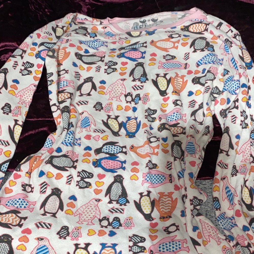 dELiA*s Multicolor Penguin Long Sleeve Tee